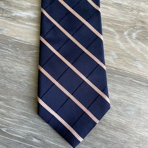 Nautica Men’s Tie Navy & Orange